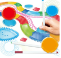 Spiral Designer Drawing Free style 24PCS Interchangeable frame with 3 Pens Creative Spirograph Drawing Educational toys for kid. 