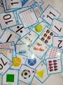 3 Sets of Flash Cards (English, Urdu, Maths). 