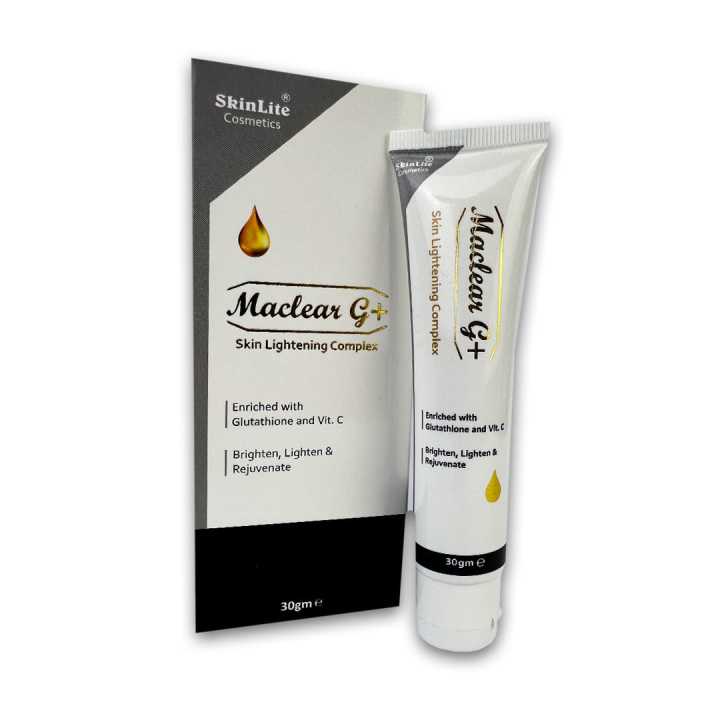 Maclear G+ Skin lightening cream  Enriched with GLUTATHIONE & Vitamin C 30gm