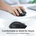 Wireless Optical Computer Mouse, 2.4Ghz Wireless Mice Portable Office Mouse, Left or Right Hand Mouse 3 Adjustable DPI, 4 Buttons with Nano USB Receiver for Computer, Laptop. 