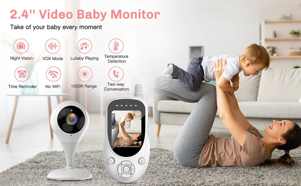 Campark BM20 Baby Monitor, Video Monitor with Display Screen