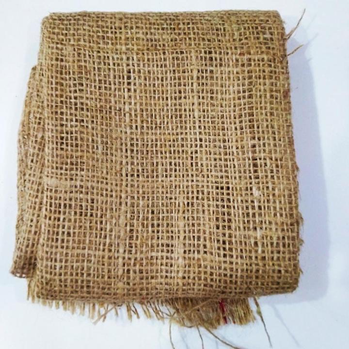 1 Meter - 39 inches x 44 Inches Jute Cloth for DIY Art & Craft Decoration & Packing Material