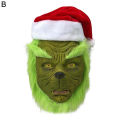 1Set Grinch Costume Realistic Breathable Hilarious Halloween Green Grinch Suit for Festival. 