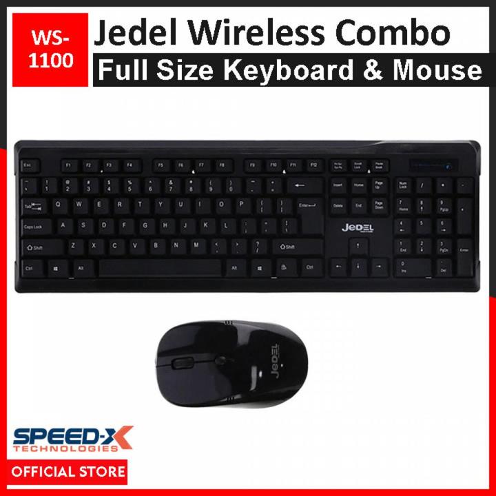 SpeedX Jedel Wireless Keyboard Mouse Combo WS-1100 2.4GHz Wireless Keybaoard and Wireless Mouse