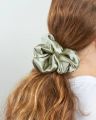 Spring Collection Silk Hair Scrunches Band For Girl-Women – Soft Silk Pony-tail Hair Band For All Hairs. 