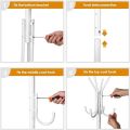 9 Hooks Coat & Hat Rack, Coat Hanging Stand, Tree Shaped Clothes Hanger Metal Coat Rack Steel Tube Space Saving Rack. 