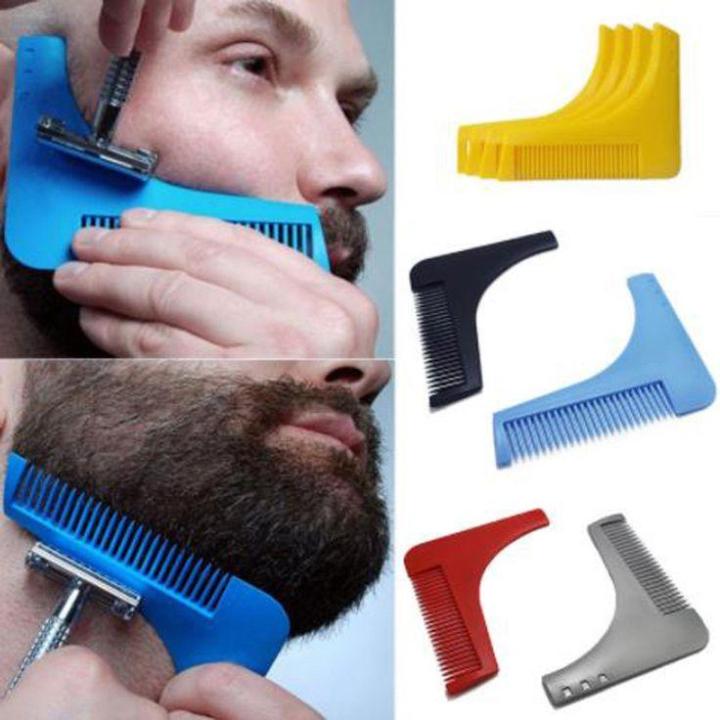 Beard Shaping Tool Template. Beard Shaper Tool PLUS Comb For Line Up and Men Bread Comb