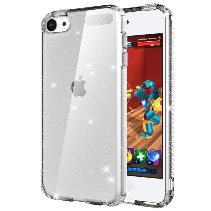 For Apple iPod Touch 5 6 7 Generation Luxury Transparent Glittering Back Cover Case iPod Touch 6th 5th Gen Original Slim Case