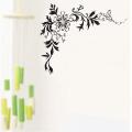 Black Corner Wall Sticker. 