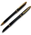 KS5 Gift Pen Set of 2pcs {Fountain / Ink Pen and Ball Pen} - Black & Golden. 