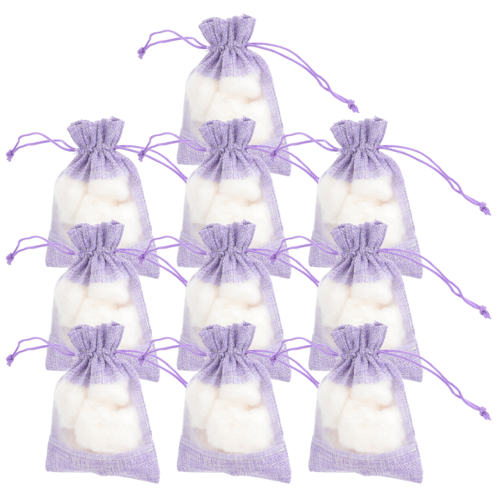 10 Pcs Lavender Sachet Bag Empty Sachets Bags Storage Jewelry Cloth Scented Drawer Liners for Dresser Wardrobe Perfume