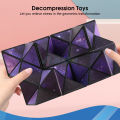 HelloKimi Cubes Infinity Geometric Star Magic Funny Variety Changeable Rubik's Cube Shape Shifting Decompressing Magnetic Fidget Anti Stress 3D Hand Flip Puzzle Toy. 