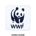 WWF Panda Embroidered Iron On Patch Sew On Badge For Bags Caps T Shirts Jeans Applique. 