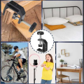 Universal C-Clamp for Desktop Mount Tables Desk Clamp Aluminum Support Small C Clamp 2 Pack Easy to Use. 