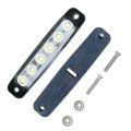 2pcs 24V Highlight 6 Beads Truck Led Side Light 12V Traieisure time ler Trailer Lights Truck Strip Side Light with Foam Screw. 