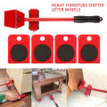Imported Quality Furniture Mover Tool Transport Lifter Heavy Stuffs Moving Wheeled Roller Bar Set Roller Device Heavy Stuffs Moving Hand Tools. 