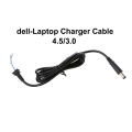 New Del slim pin Laptop Charger Cable DC For XPS Series connector sizw 4.5 * 3.0 mm. 