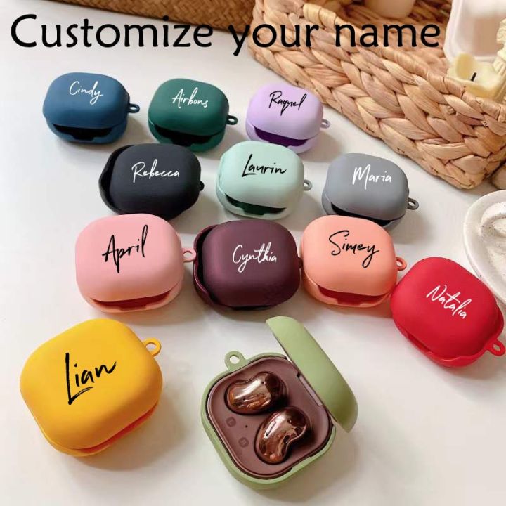 Personalisa Printing Name Case For Samsung Galaxy Buds Live Shockproof Case Hard Plastic Shell For Samsung Galaxy Buds Live Case