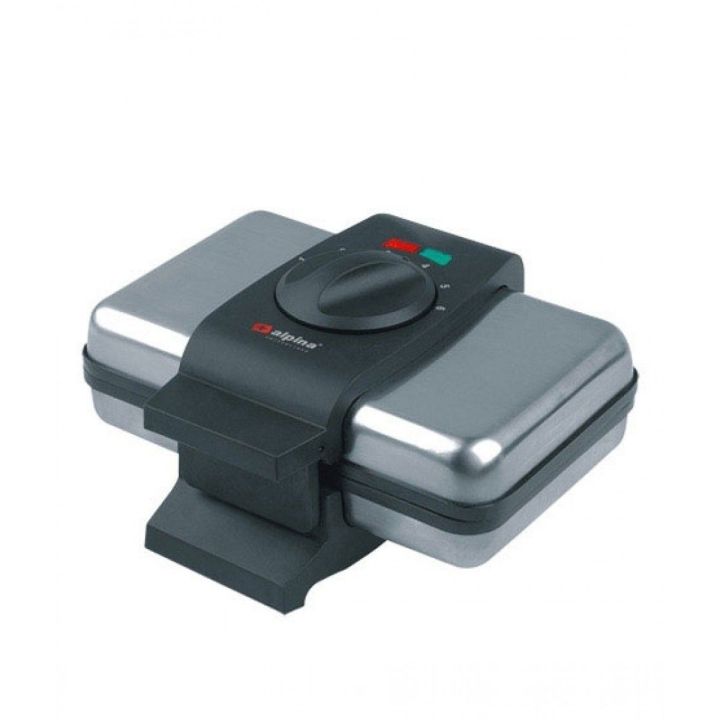 Alpina Stainless Steel Belgian Waffle Maker SF-2510 With thermostat - 1000W