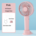 USB Small Fan Handheld Mini Charging Mute Portable Electric Fan. 