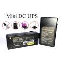 12V DC Mini UPS for Wifi Router, CCTV, fingerprint attendance with adapter and internal battery. 