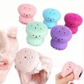 Silicone Beauty Jellyfish Pore Cleansing Facial Brush with Inner Sponge, for Exfoliating, Massage, Cleansing. 