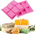 Rectangle Shape Baking & Soap Mold 6 Cavity. 