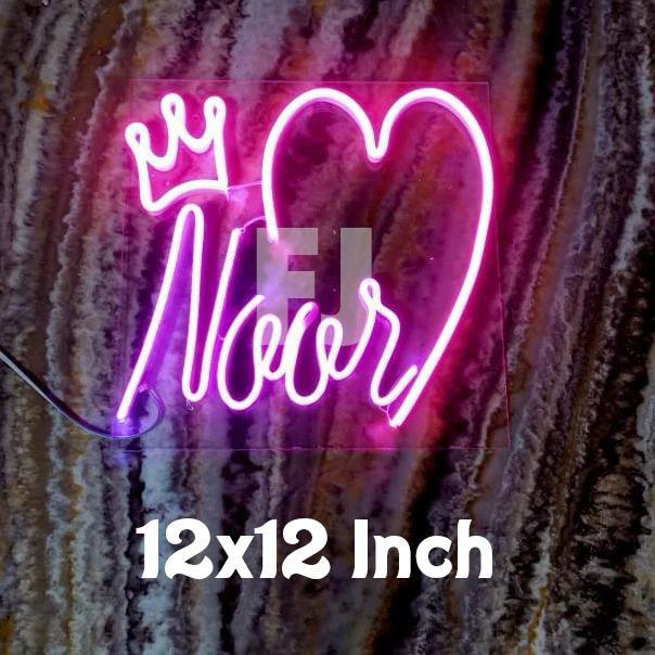 Customized Neon Sign Board | Customised Wall Room Light Décor LED Name Plate | Customized Neon Sign Board with any Name for Gift | Customized Neon Sign board, Logo, Any Name