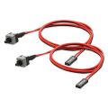 2 Pack 2 Pin SW PC Power Cable on/off Push Button ATX Computer Switch Wire 45cm - red. 