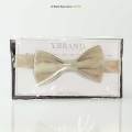 Y.BRAND Stylish Champagne Gold Neck Bow Tie BT-1028. 