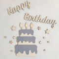 Green Home Wall Ornament Cartoon Lovely Felt Happy Birthday Cake Wall Hanging. 