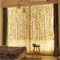Curtain Jaal LED Fairy Lights Golden Multi 10x10 feet For Room Wall Decoration / Function / Party / Birthday / Wedding. 