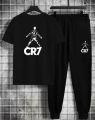 Cr7 Cristiano Ronaldo Printed Cotton Half Sleeves O Neck Trouser & T Shirt For Men & boys. 