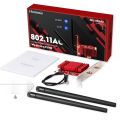 Hommie AC 1730Mbps+Bluetooth 5.0 WiFi Card with Heat Sink, IEEE 802.11AC 5GHz/2.4GHz Dual Band PCI WiFi Adapter Wireless Network Interface Card Gigabit Adapter for Win10 Linux 4.14+ (WIE9260). 