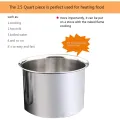 2-Pack Stainless Steel Double Boiler, at-Resistant Handle for Chocolate, er, Cese, Caramel and Candy- Steel Melting Pot, 2 Cup Capacity, Universal Pad. 