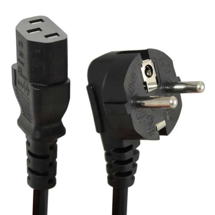 AC Computer Power Cable 3 Pin Plug Adapter Code for Desktop PC Monitor ...