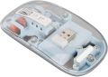 New Transparent Wireless + Bluetooth Dual-Mode Rechargeable Mouse. 
