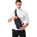 Boy's Fashion Youth Chest Bag New Artical Men's Motorcycle Bag Oxford Cloth Cross Body Bag. 