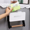 Tissue Dispenser, Paper Towel Holder Organizer (Magnetic Stick Behind) to Mount, Hang or Stick on Refrigerator & Microwave Side. 