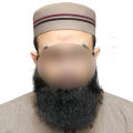 Kamal Muslim Cap For Men's Islamic Prayer Kufi Headwear Suiting Fabric  Stylish Namaz Salah Topi Traditional Wear Thread Hand Made Design. 