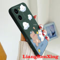 Casing Vivo y15s Vivo y15a Vivo Y01 phone case back cover softcase liquid silicone protector smooth shockproof bumper cover new design cartoon rabbit aesthetic ytxx03. 