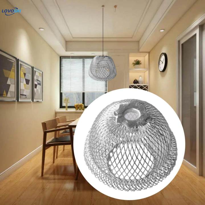 Iron%20Wire%20Lampshade%20Chandelier%20Shade%20Weave%20Rustic%20Mesh%20Lamp%20Shade%20Pendant%20Light%20Shade%20for%20Hotel%20-%20Image%203