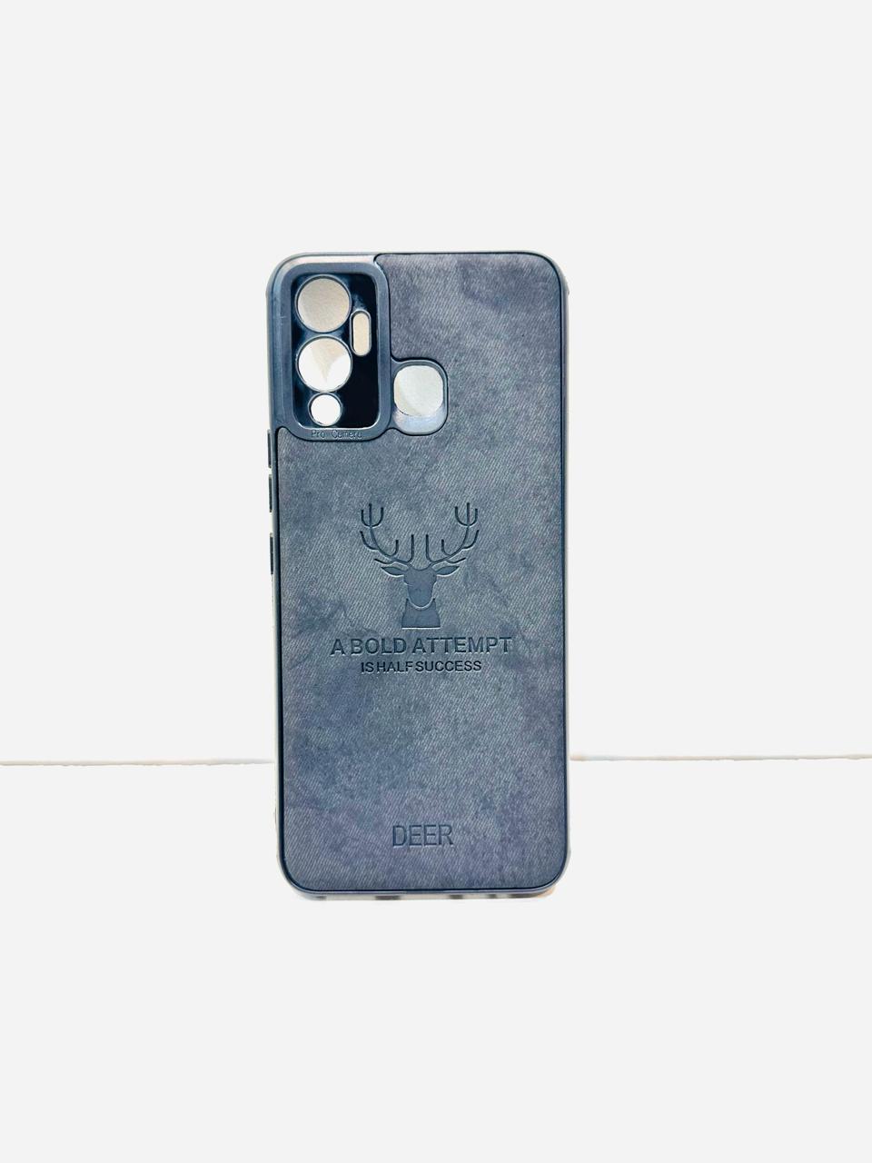 Lahore Mobile Case For Infinix Hot 12 Play Hybrid Soft TPU Deer Pattern Leather Shockproof Case Cover - Infinix Hot 12 Play Back Cover 5