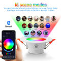 Smart LED Downlight Zigbee Dimming Round Spot Light RGB Color Changing Warm Cool light Alexa Google Home Vocie Bluetooth. 