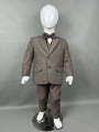 6Mth - 10Yrs Grey 5Pcs Coat Pant Suit for Boys BCP20. 