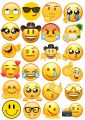 Emoji stickers for  girls, stickers for boys, "Mini Emoji Stickers Pack - Add a Pop of Fun to Your Everyday Items!"Pack of 24 ,2 x 2 inch stickers. 