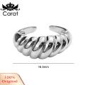 Carat Women Ring Open Women Jewelry French Croissant Ring. 
