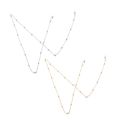 2 PCS Simple Metal Unisex Sunglasses Lanyards Glasses Chain Spectacles Cord Eyewear Accessories. 