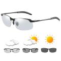 Adjustable Nose Pads Photochromic Sunglasses Trendy Multifunctional UV Protection Polarized Sunglasses Metal Frame Scratch Resistant Night Vision Glasses for Night Driving Outdoor Activities Unisex. 