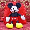 Mickey Mouse Red Doll Character Kids School Bag For Boys and Girls.. 